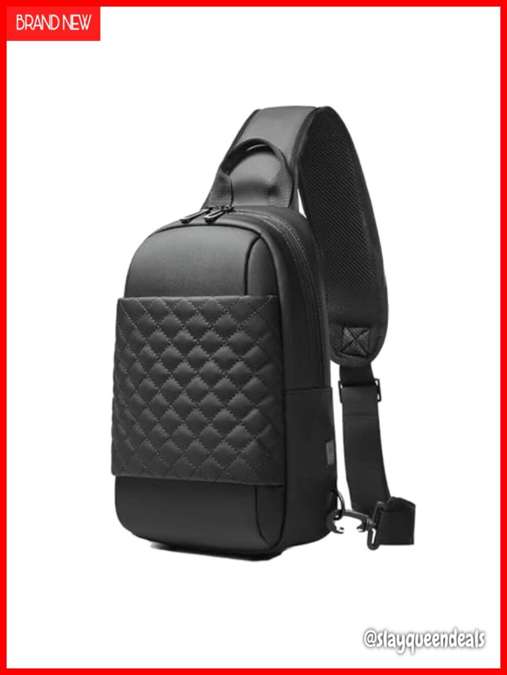 Waterproof Messenger Backpack Crossbody Travel Bag USB Charging
